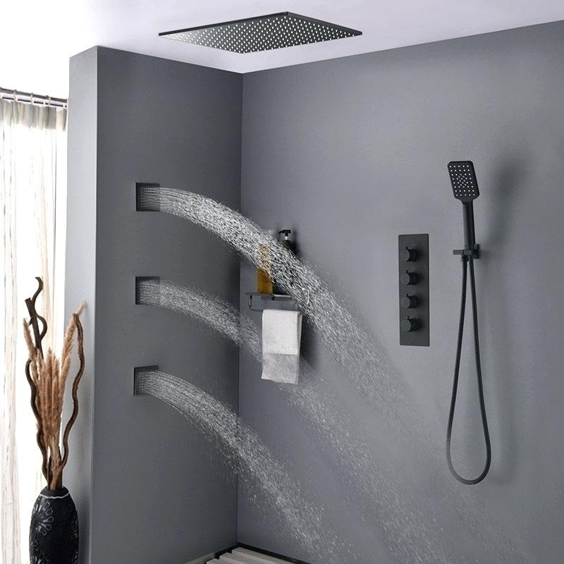 Fontana Lima Dark Oil Rubbed Bronze Massage Shower System